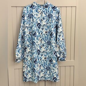 STS Sail to Sable Blue and White Patterned Jacket